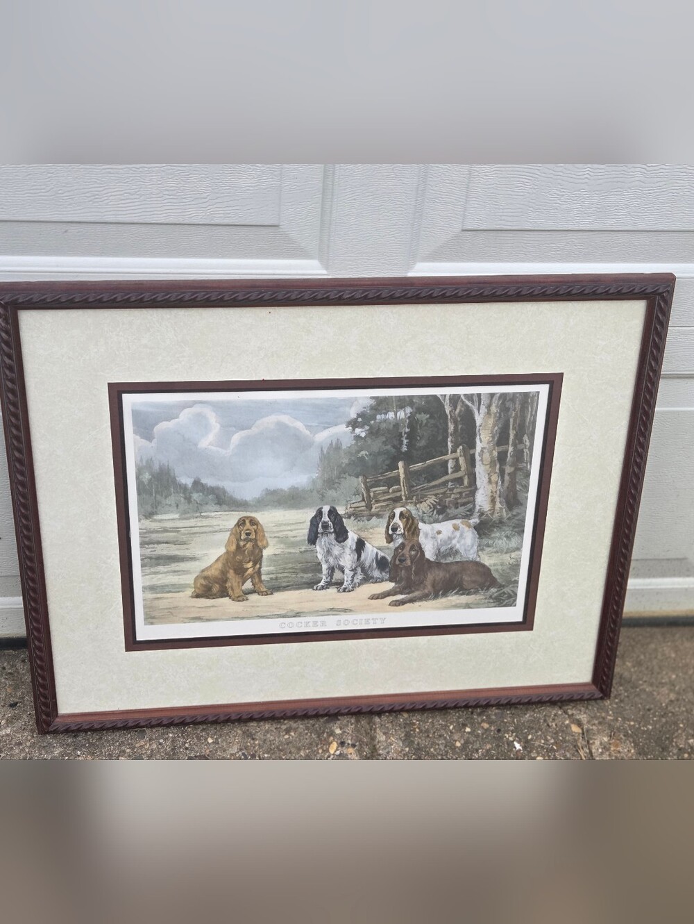 Cocker Society Framed Print - Dogs Art